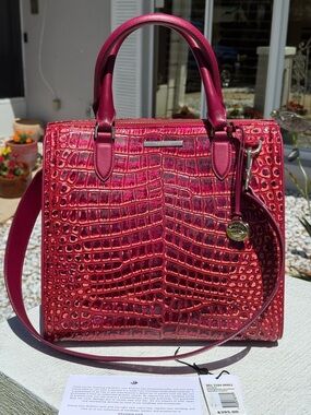Brahmin Caroline Pomegranate Amalthea NWT
